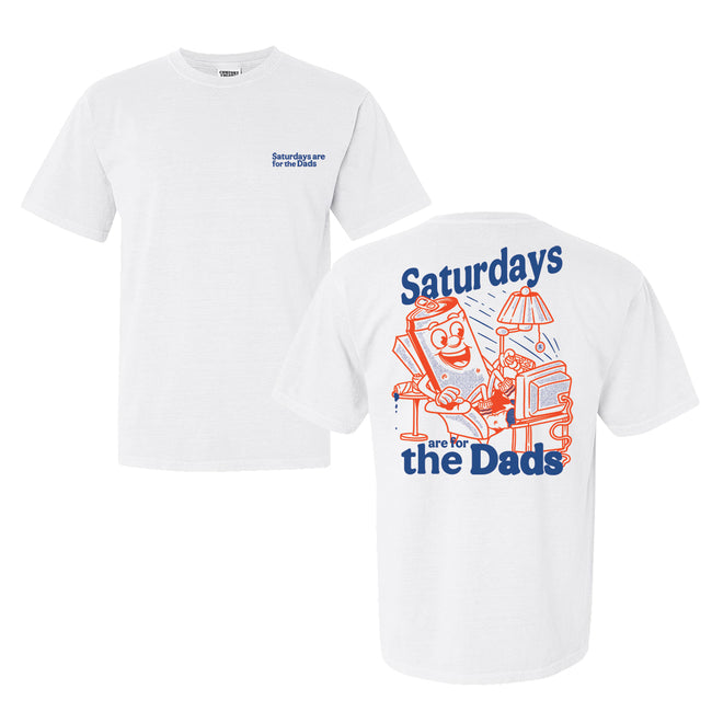 Saturdays Are For The Dads Couch Tee-T-Shirts-SAFTB-White-S-Barstool Sports