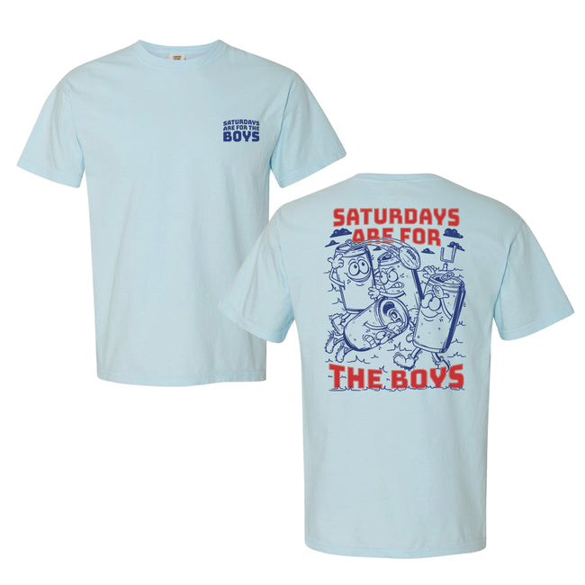 Saturdays Are For The Dads Football Tee-T-Shirts-SAFTB-Blue-S-Barstool Sports
