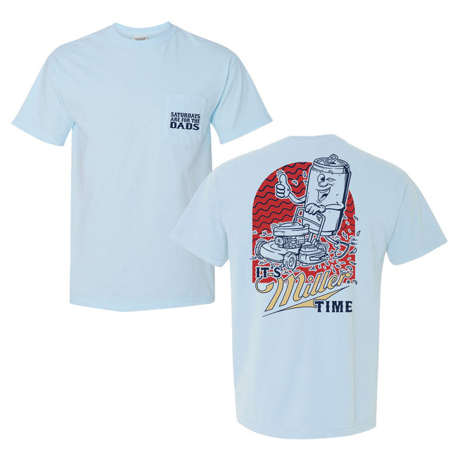 It's Miller Time x SAFTD Tee-T-Shirts-Barstool Chicago-Light Blue-S-Barstool Sports