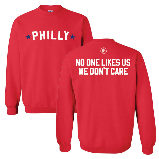 No One Likes Us PHL Crewneck-Crewnecks-Barstool Sports-Red-S-Barstool Sports