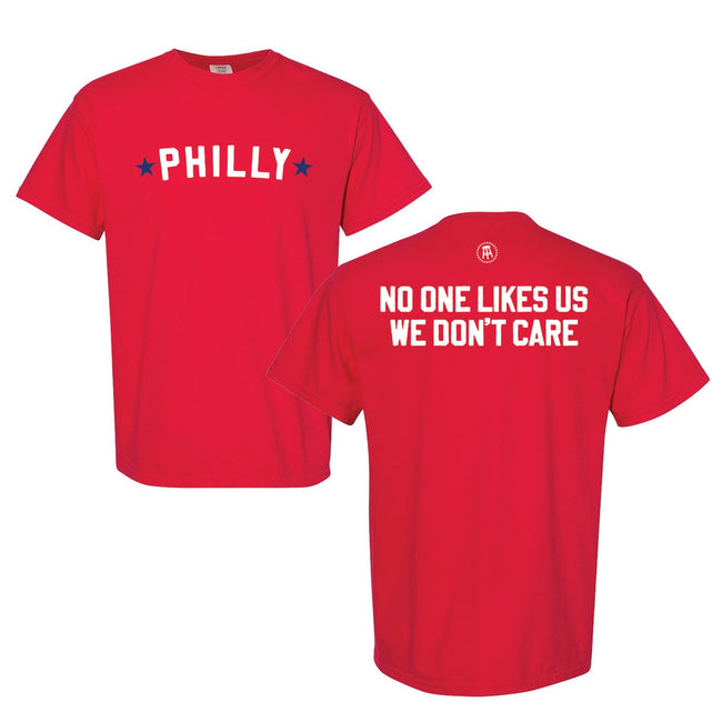 No One Likes Us PHL Tee-T-Shirts-Barstool Sports-Red-S-Barstool Sports