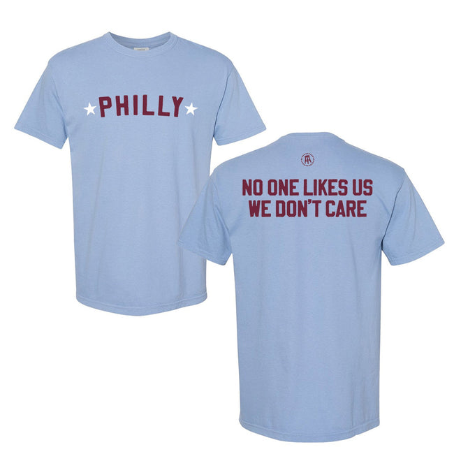 No One Likes Us PHL Tee-T-Shirts-Barstool Sports-Light Blue-S-Barstool Sports