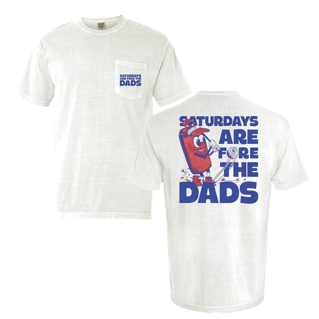 Saturdays Are Fore The Dads Golf Pocket Tee-T-Shirts-SAFTB-Red-S-Barstool Sports