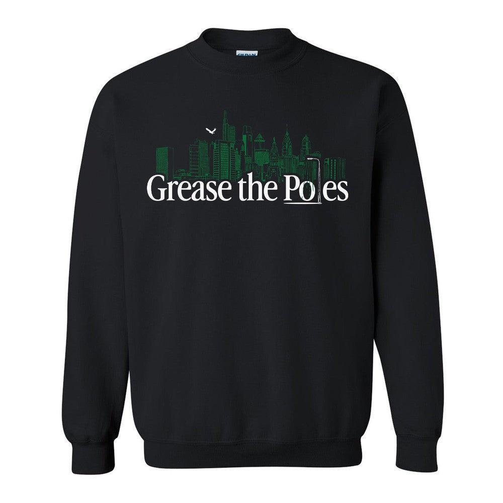 Grease The Poles Philly Crewneck-Crewnecks-Barstool Sports-Black-S-Barstool Sports