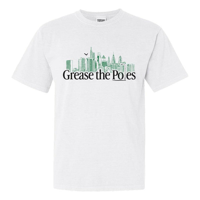 Grease The Poles Philly Tee-T-Shirts-Barstool Sports-White-S-Barstool Sports