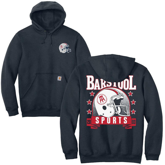 Barstool Sports Football Helmet Premium Hoodie-Hoodies & Sweatshirts-Barstool Sports-Barstool Sports