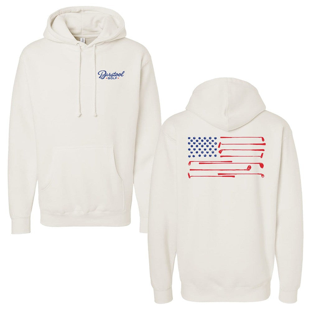 Barstool Golf Flag Hoodie-Hoodies & Sweatshirts-Fore Play-Ivory-S-Barstool Sports