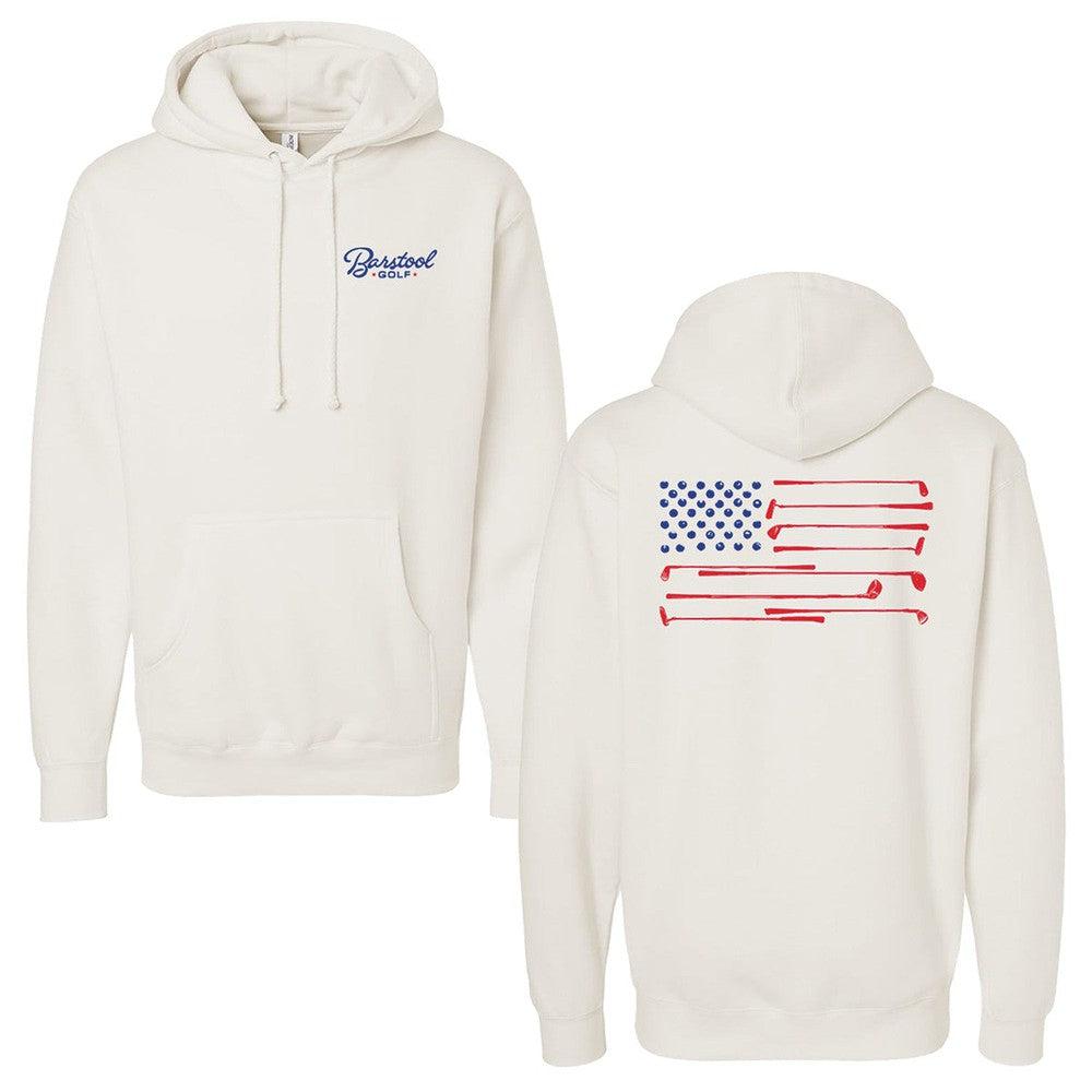 Barstool Golf Flag Hoodie-Hoodies & Sweatshirts-Fore Play-Ivory-S-Barstool Sports