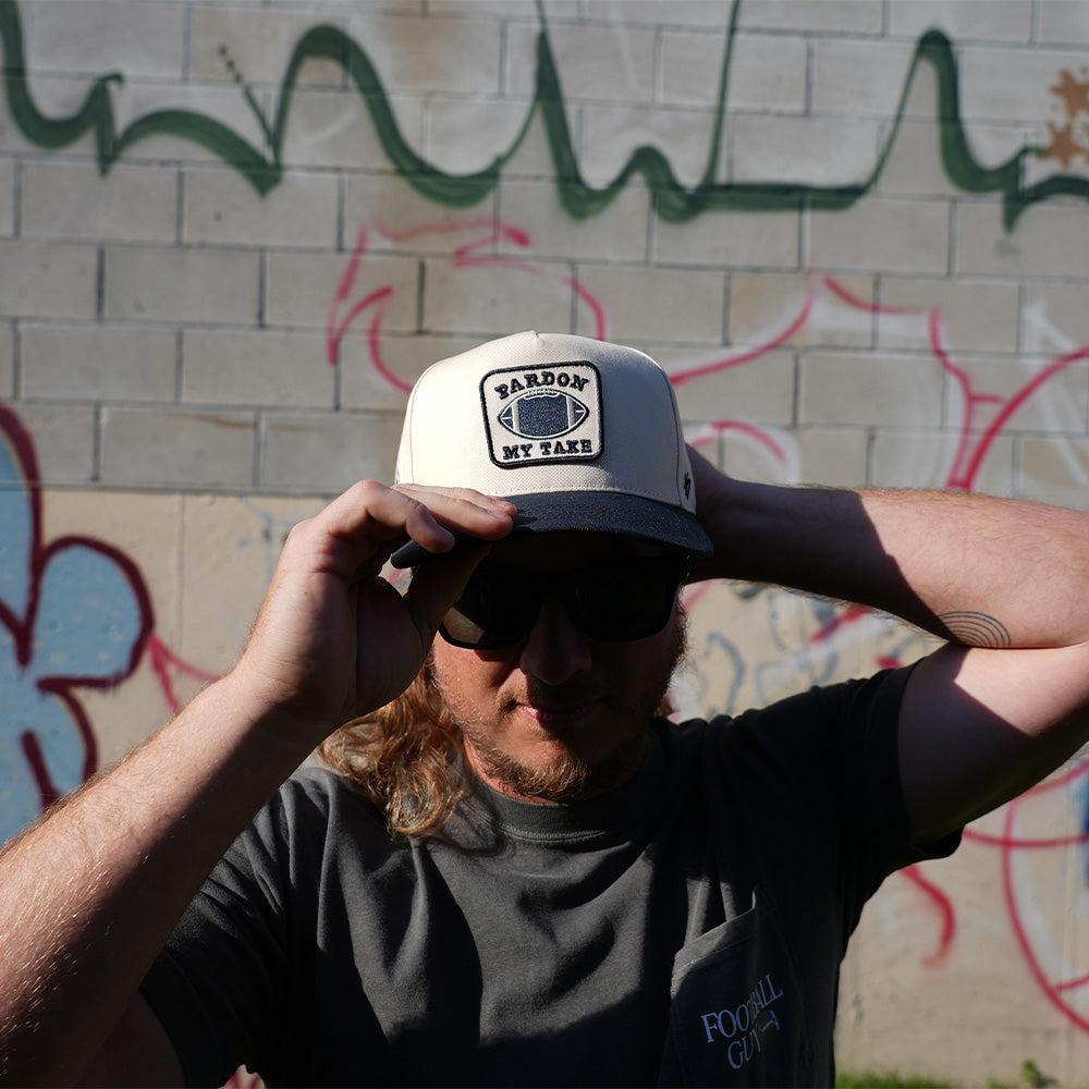 Pardon My Take Football Patch '47 HITCH Snapback Hat-Hats-Pardon My Take-Barstool Sports