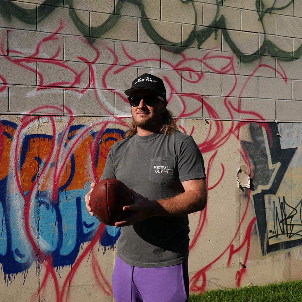 Football Guy Graphic Pocket Tee-T-Shirts-Pardon My Take-Barstool Sports