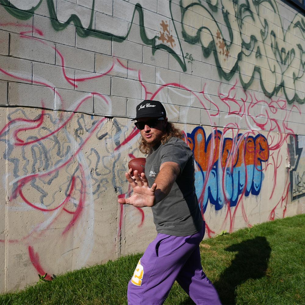 Just Cover Script '47 HITCH Snapback Hat-Hats-Pardon My Take-Barstool Sports