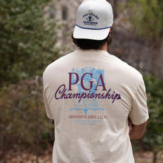 PGA Championship x Barstool Golf Aronimink Golf Club Pocket Tee-T-Shirts-Fore Play-Barstool Sports