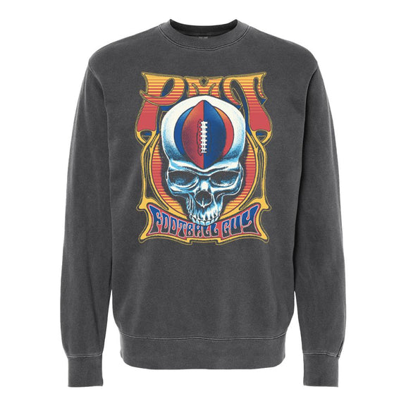 Pardon My Take Football Skull Crewneck-Crewnecks-Pardon My Take-Barstool Sports