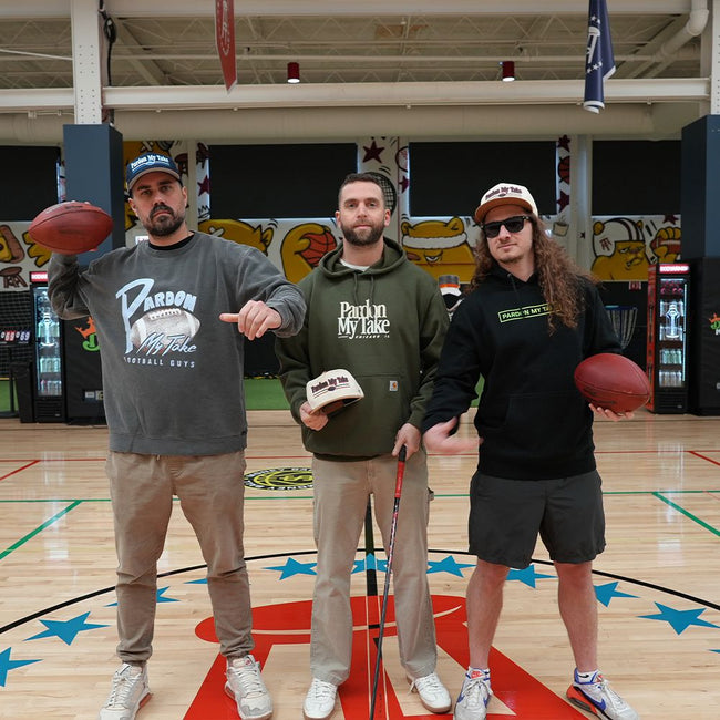 Pardon My Take Football Crewneck-Crewnecks-Pardon My Take-Barstool Sports