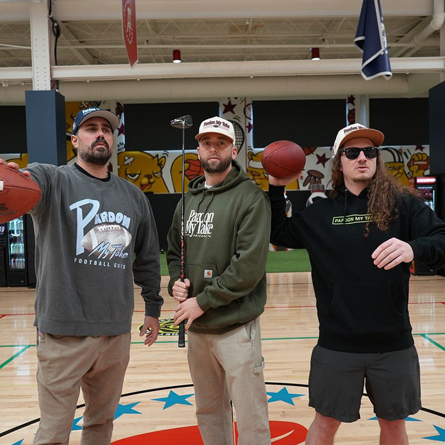 Pardon My Take Football Crewneck-Crewnecks-Pardon My Take-Barstool Sports