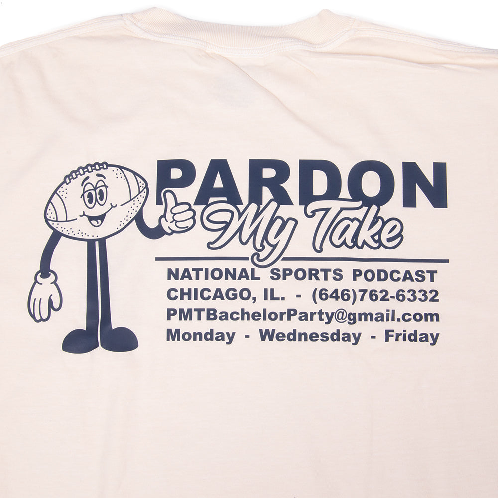 Pardon My Take Football Tee-T-Shirts-Pardon My Take-Barstool Sports