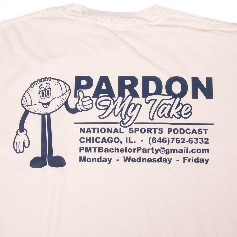 Pardon My Take Football Tee-T-Shirts-Pardon My Take-Barstool Sports