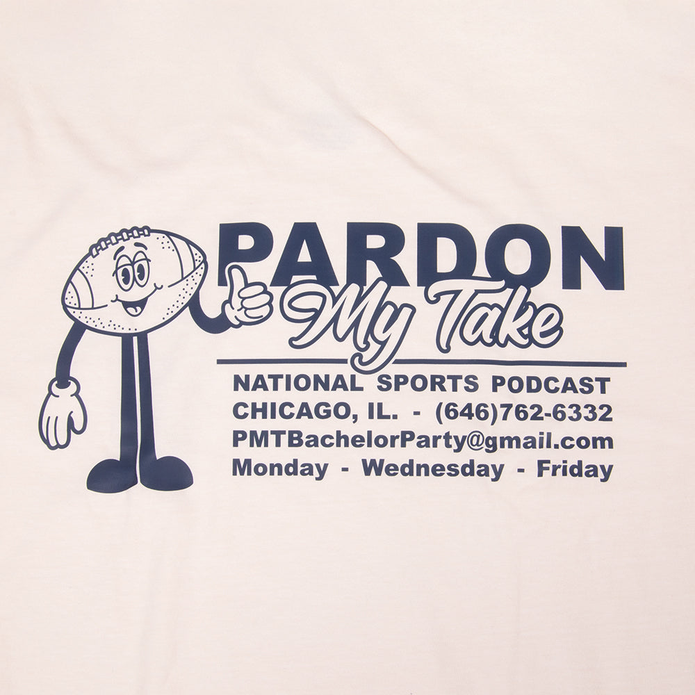 Pardon My Take Football Tee-T-Shirts-Pardon My Take-Barstool Sports