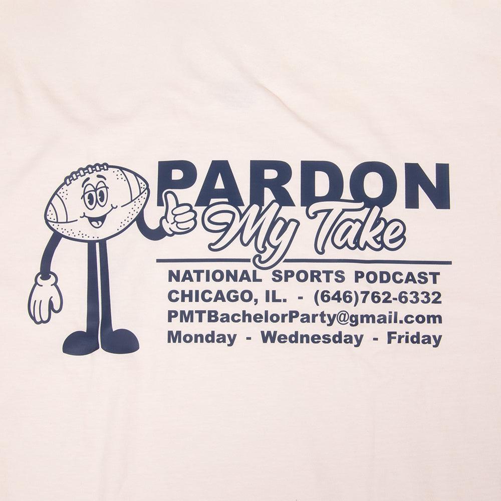 Pardon My Take Football Tee-T-Shirts-Pardon My Take-Barstool Sports