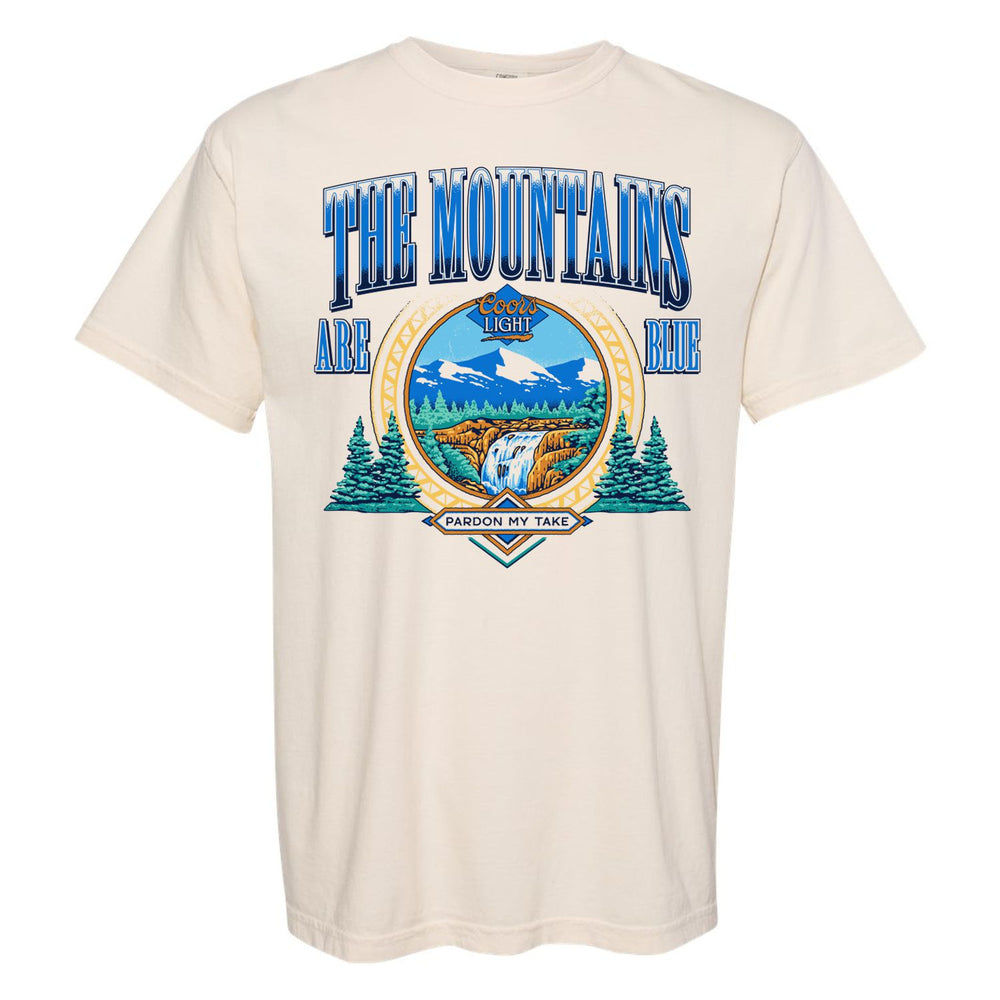 Coors x PMT The Mountains Are Blue Tee-T-Shirts-Pardon My Take-Ivory-S-Barstool Sports