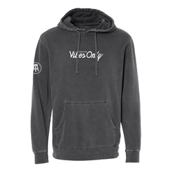 Positive Vibes Only Embroidered Premium Hoodie-Hoodies & Sweatshirts-Barstool Sports-Charcoal-S-Barstool Sports