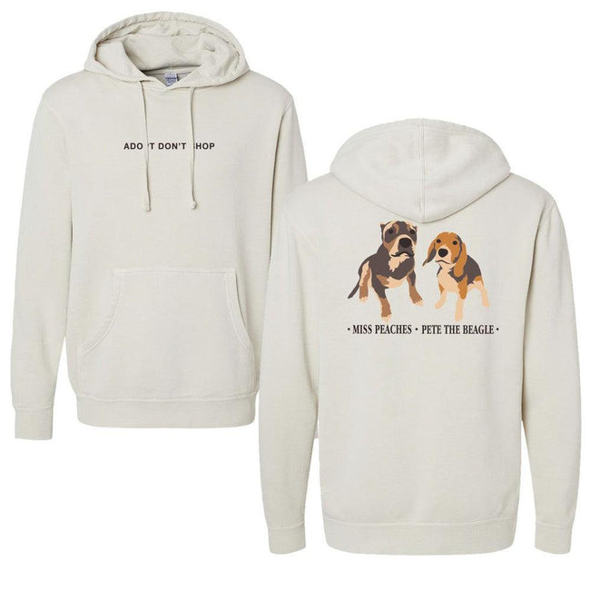 Miss Peaches Pete The Beagle Hoodie-Barstool Sports Hoodies
