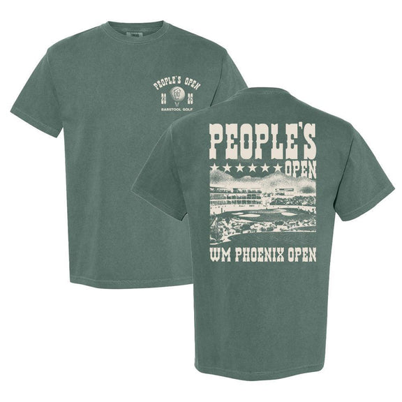 Barstool Golf x WM Phoenix Open People's Open Western Tee-T-Shirts-Fore Play-Green-S-Barstool Sports