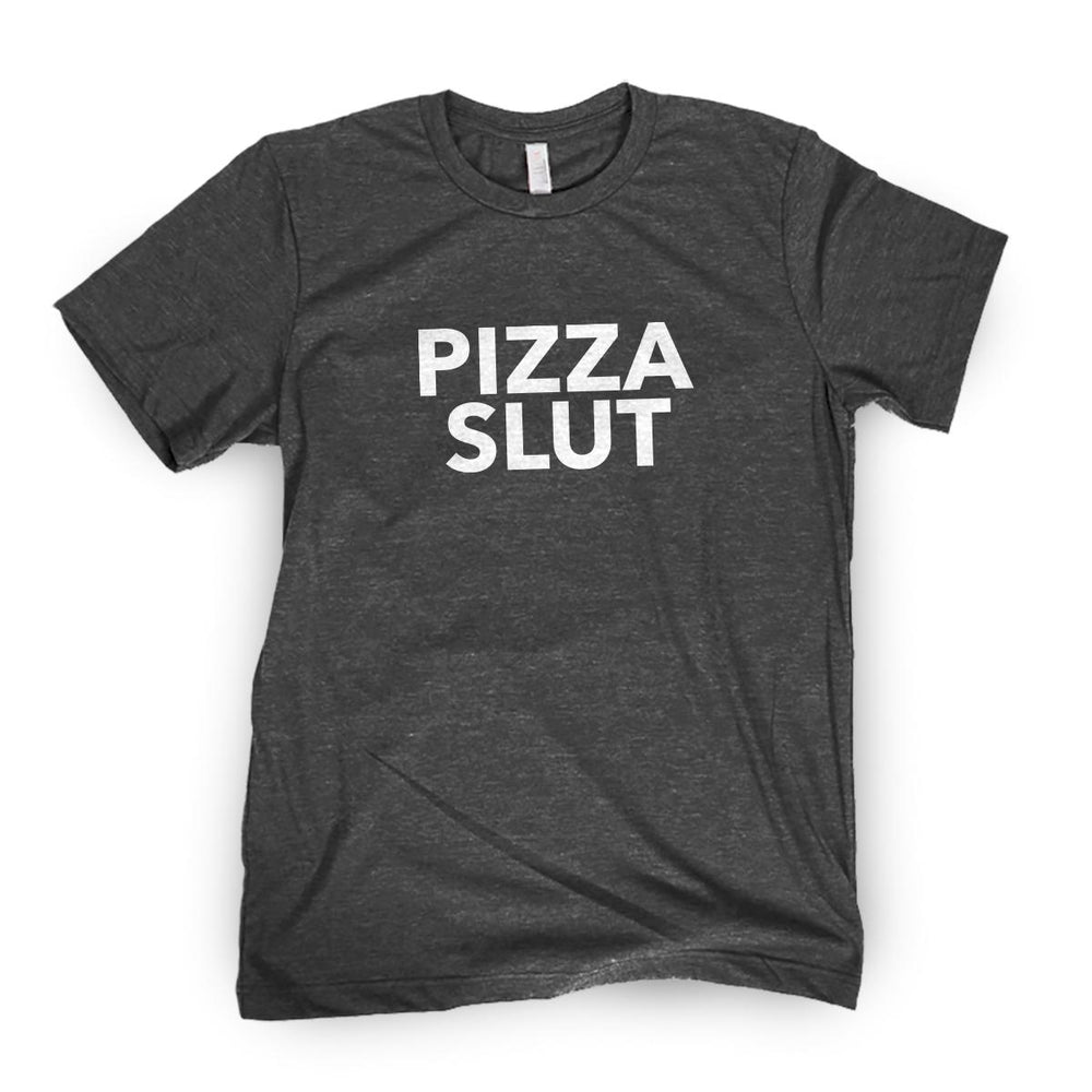 PIzza Slut Tee-T-Shirts-One Bite-Grey-S-Barstool Sports