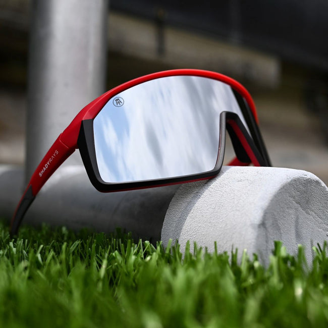 Shady Rays x Barstool Sports Rival Red Gray Polarized-Accessories-Barstool Sports-ORIGINAL-Barstool Sports