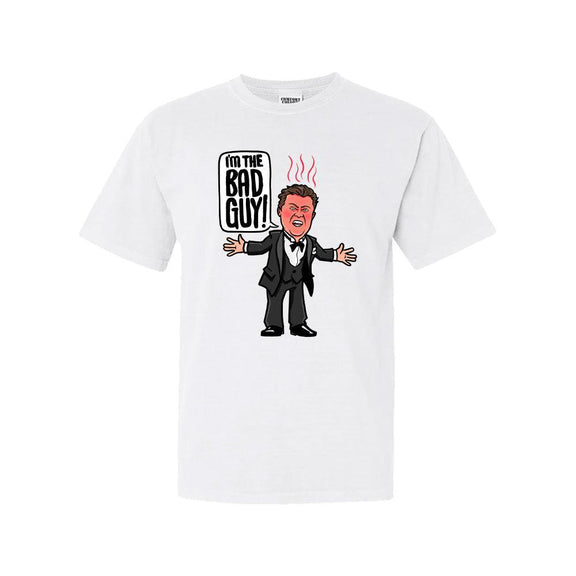 Say Hello To The Bad Guy Tee-T-Shirts-Barstool Sports-White-S-Barstool Sports