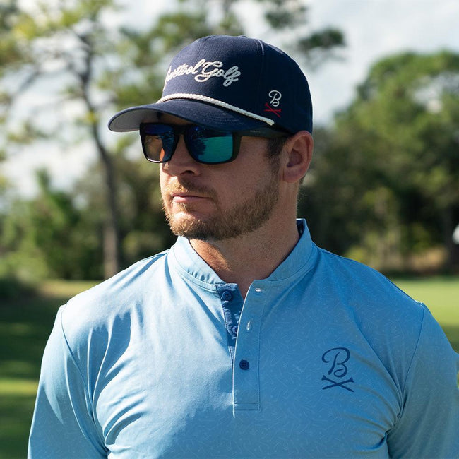 Barstool Golf Printed Blade Collar Polo-Polos-Fore Play-Barstool Sports