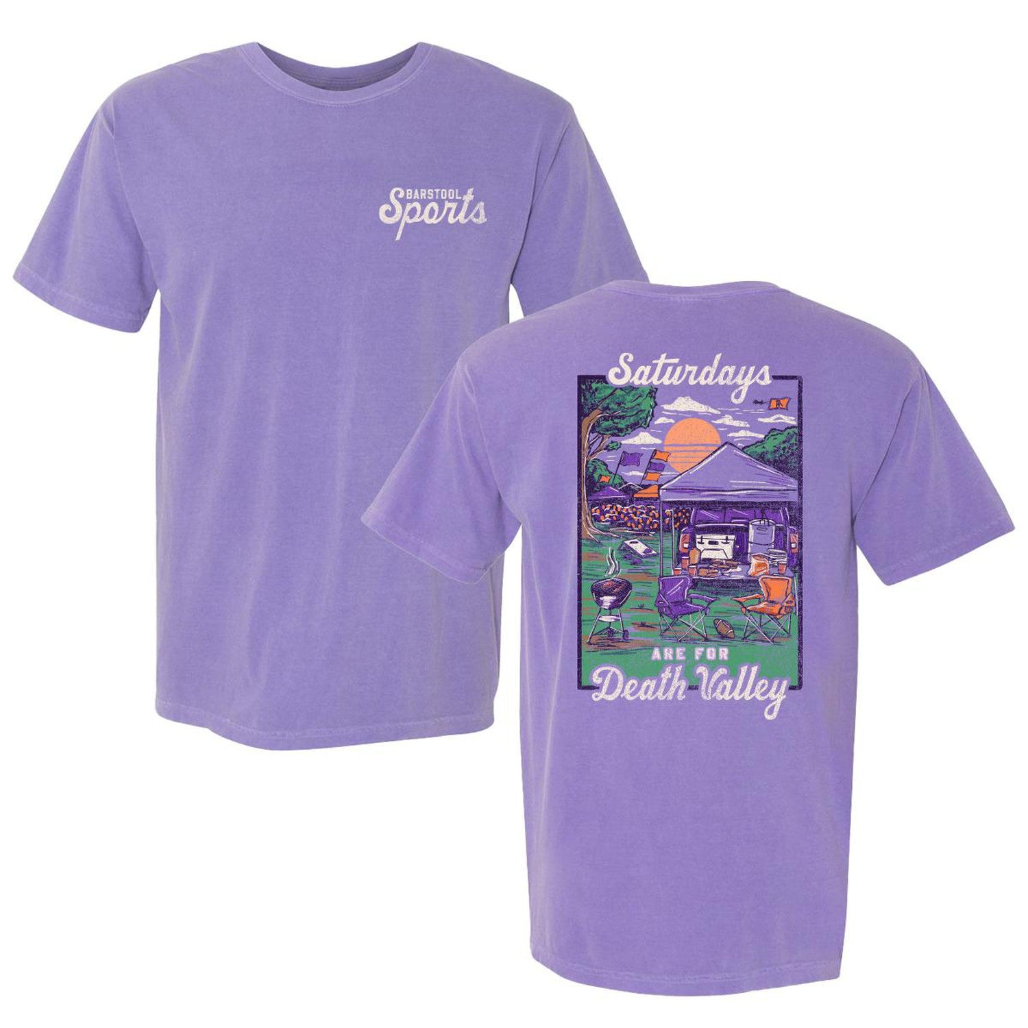 Saturdays Are For DV Tee-T-Shirts-Barstool U-Purple-S-Barstool Sports