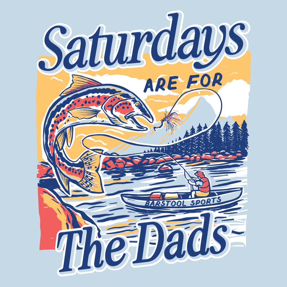 Saturdays Are For The Dads Fish Pocket Tee-T-Shirts-SAFTB-Barstool Sports
