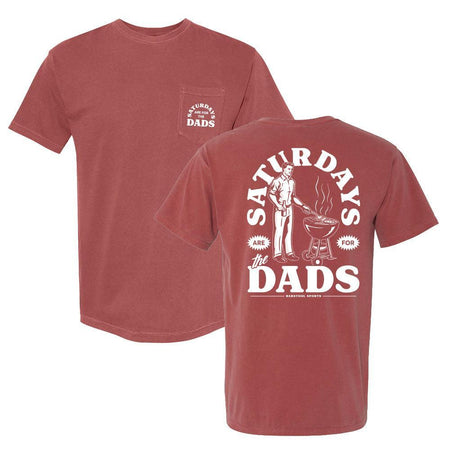 Saturdays Are For The Dads Grill Retro Pocket Tee - Barstool
