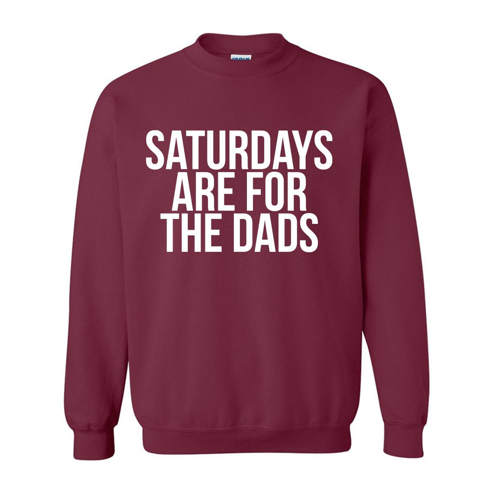 Saturdays Are For The Dads Crewneck-Crewnecks-SAFTB-Maroon-S-Barstool Sports