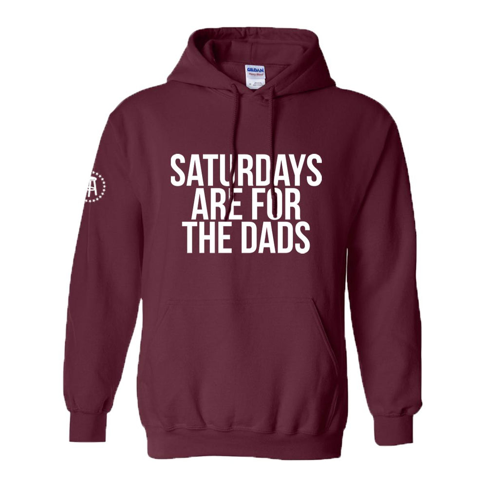 Saturdays Are For The Dads Hoodie-Hoodies & Sweatshirts-SAFTB-Maroon-S-Barstool Sports