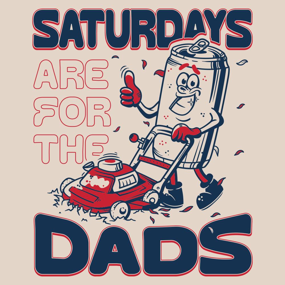 Saturdays Are For The Dads Mow Pocket Tee-T-Shirts-SAFTB-Barstool Sports