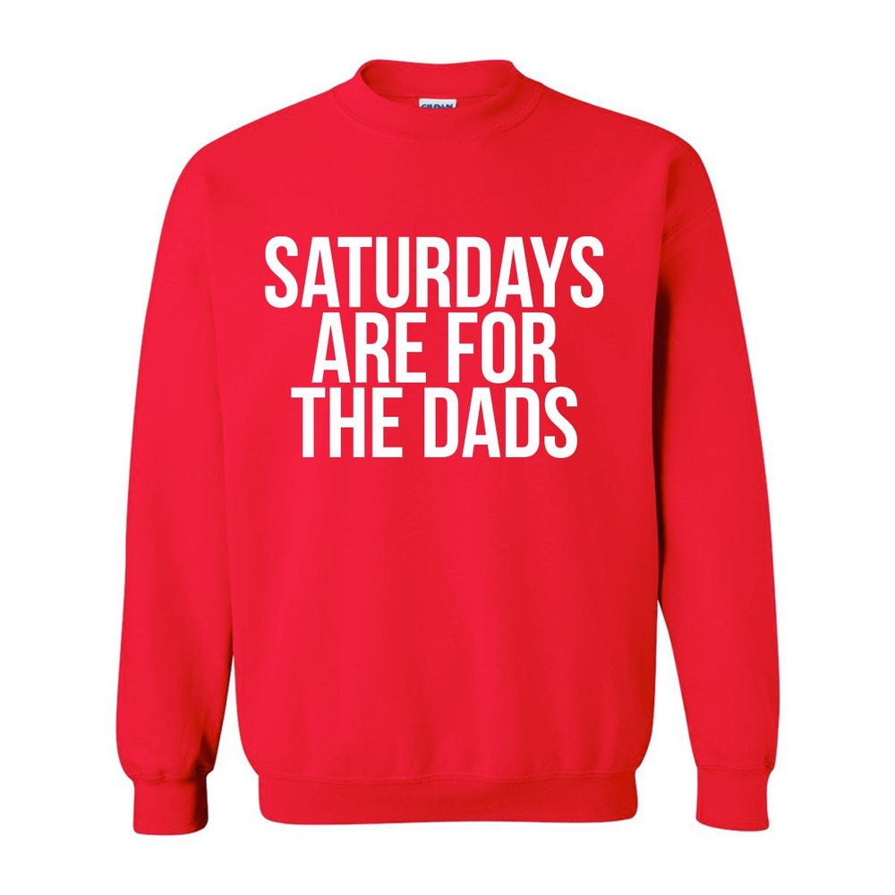 Saturdays Are For The Dads Crewneck-Crewnecks-SAFTB-Red-S-Barstool Sports