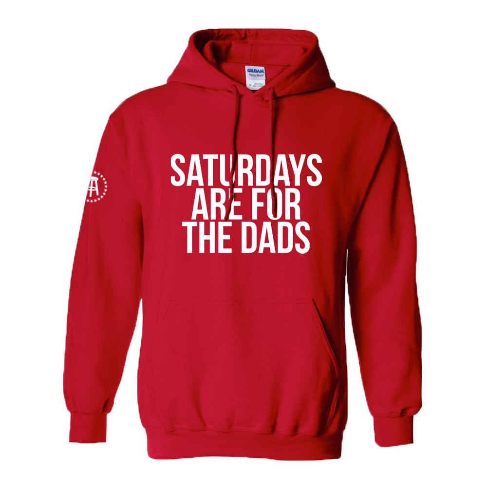 Saturdays Are For The Dads Hoodie-Hoodies & Sweatshirts-SAFTB-Red-S-Barstool Sports