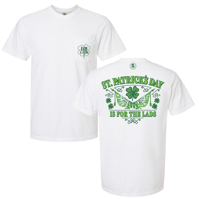 For the Lads Pocket Tee-T-Shirts-SAFTB-White-S-Barstool Sports