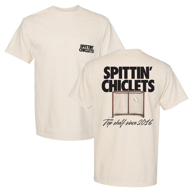 Spittin Chiclets Top Shelf Pocket Tee-T-Shirts-Spittin Chiclets-Ivory-S-Barstool Sports