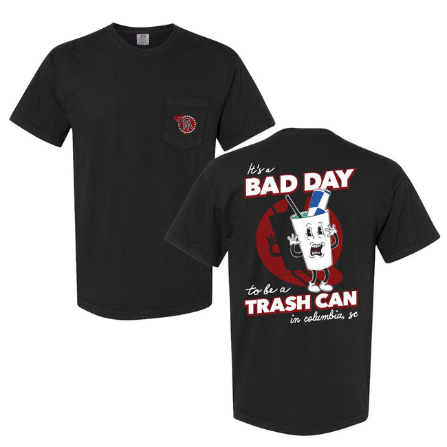 Bad Day To Be A Trash Can Pocket Tee-T-Shirts-It Girl-Barstool Sports