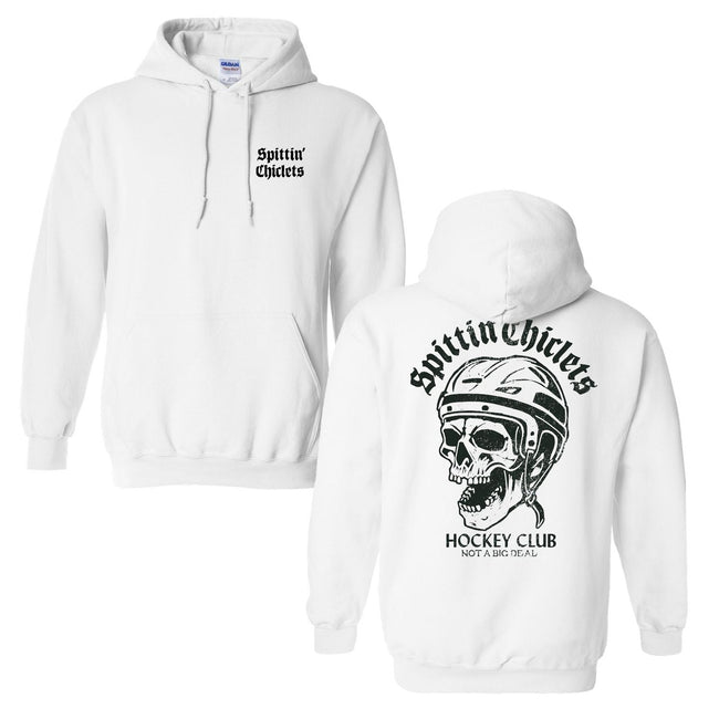 Spittin Chiclets Skull Hoodie-Hoodies & Sweatshirts-Spittin Chiclets-White-S-Barstool Sports