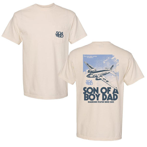 SOABD Airline Pocket Tee-T-Shirts-Son of a Boy Dad-Ivory-S-Barstool Sports