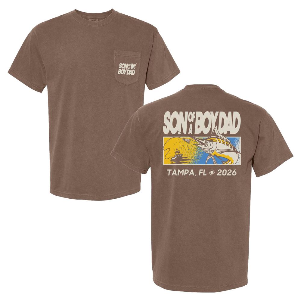 Son of a Boy Dad Fish Pocket Tee - Son of a Boy Dad Barstool Sports Son of a Boy Dad Fish Pocket Tee - Son of a Boy Dad Barstool Sports