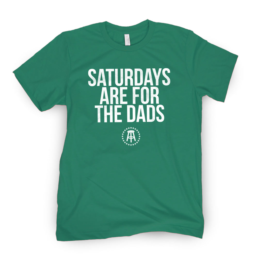 Saturdays Are For The Dads II Tee-T-Shirts-SAFTB-Green-S-Barstool Sports
