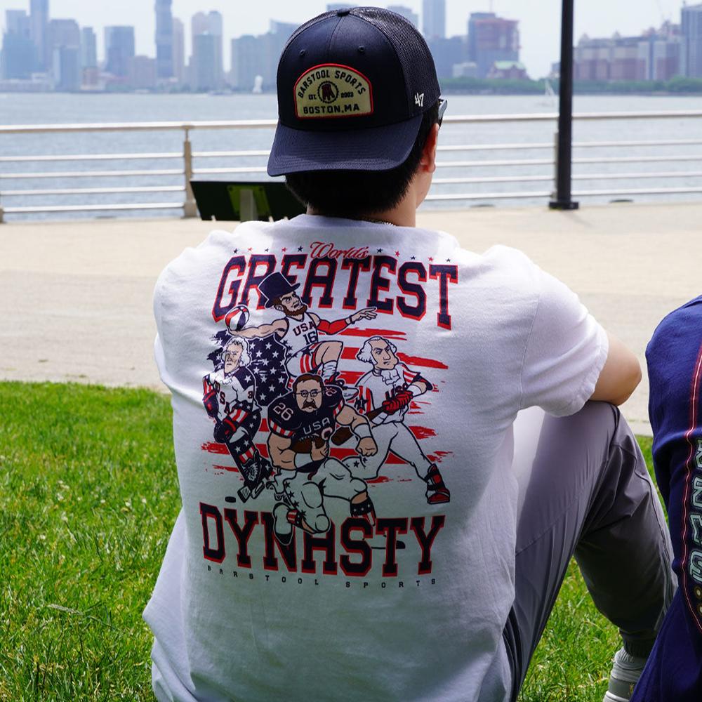 World's Greatest Dynasty Pocket Tee-T-Shirts-Barstool Sports-Barstool Sports