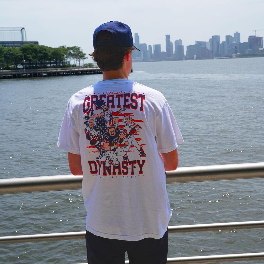 World's Greatest Dynasty Pocket Tee-T-Shirts-Barstool Sports-Barstool Sports