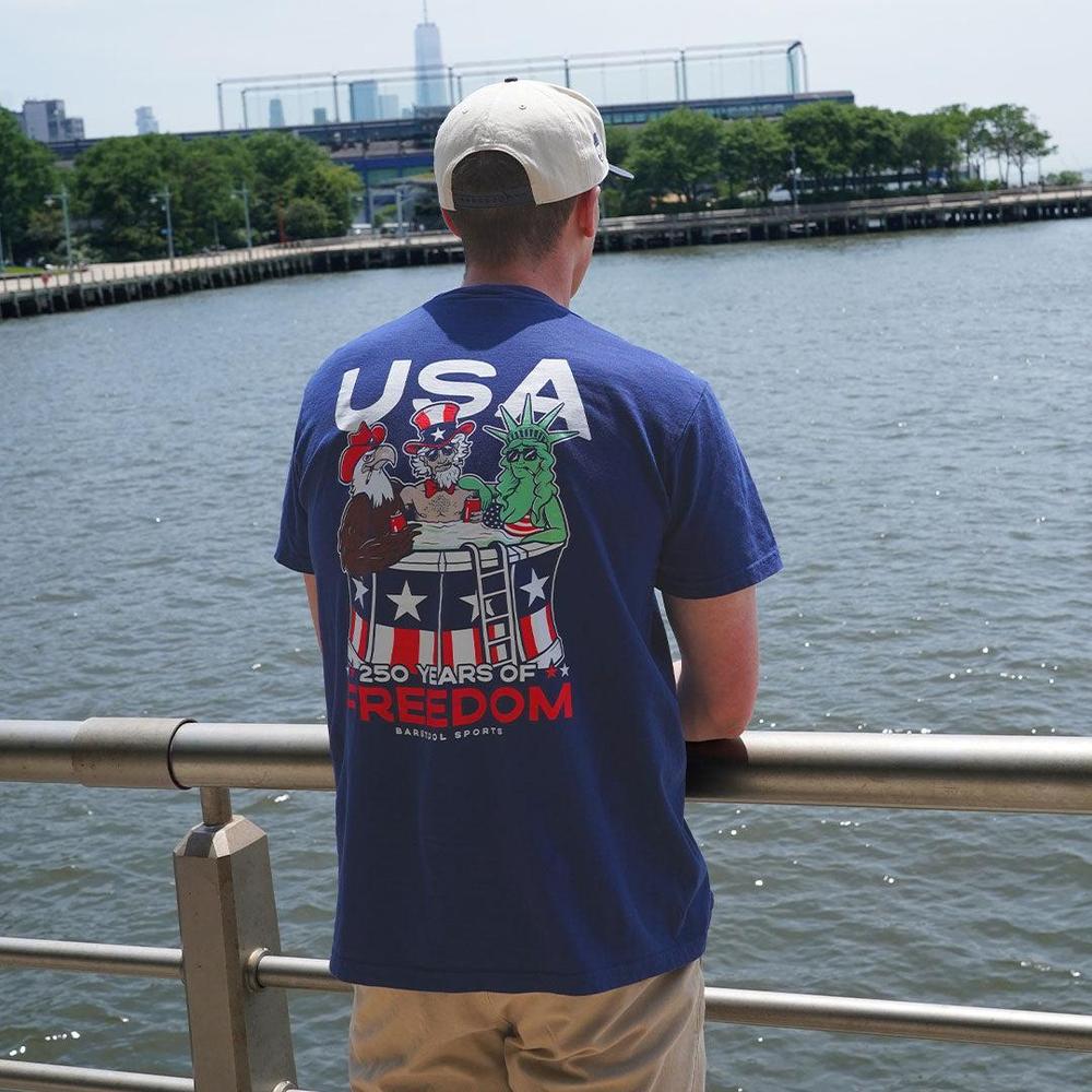 250 Years of Freedom Pocket Tee-T-Shirts-Barstool Sports-Barstool Sports