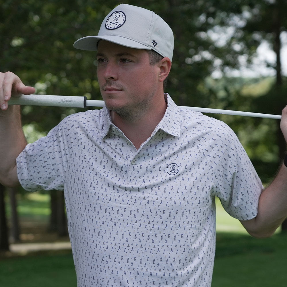 Barstool Golf Big Swing Raglan Polo-Polos-Fore Play-Barstool Sports